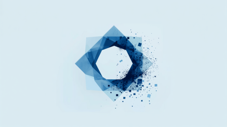 Abstract illustration representing AI image generation with Midjourney